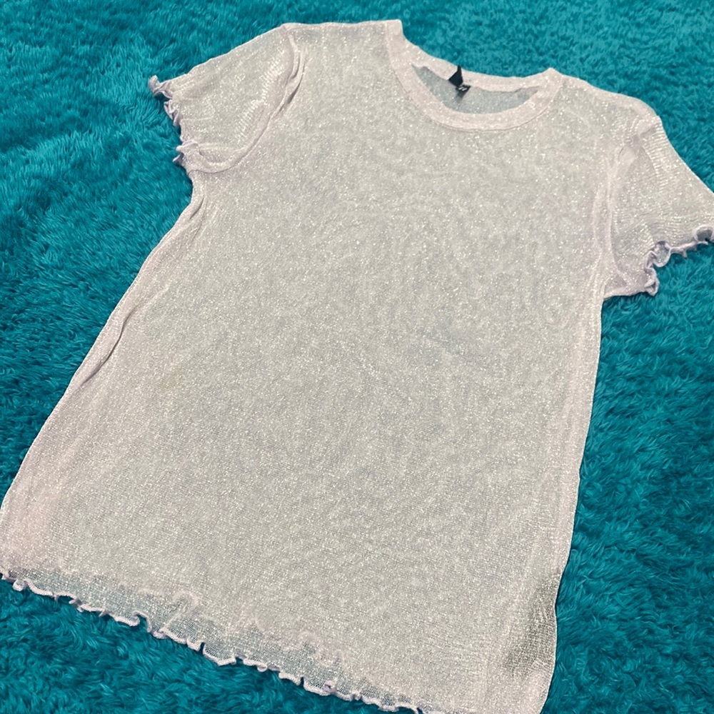 Sheer blouse, light purple, never used